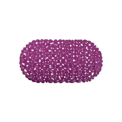 MSV  - Tapis fond de baignoire pvc galets 35x68cm Violet - Violet