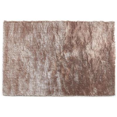 VENTE UNIQUE Tapis shaggy &agrave; poils longs ultra doux - 200 x 290 cm - Taupe reflet beige - DOLCE