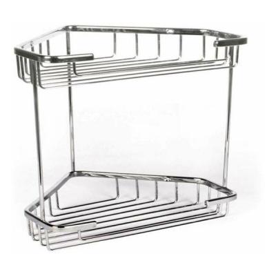 TATAY  Krom Corner 2 Heights 20x15x27 Cm Shower Basket Argent&eacute;