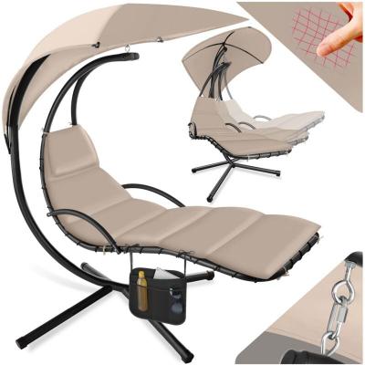 TECTAKE  transat suspendu maja - noir/beige 404603