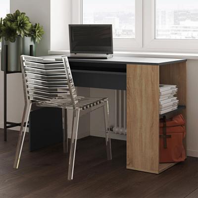 Temahome Bureau Yale, Cardboard, Rovere E Nero, 114X50X75,5 Cm (LxPxA)