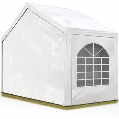 TOOLPORT  tente de r&eacute;ception 4x2 m tonnelle barnum PE env. 240g/m&sup2; blanc imperm&eacute;able 4x2m