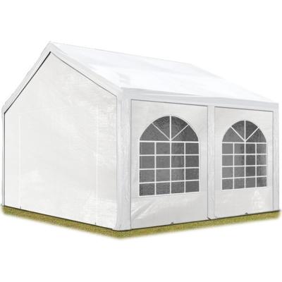 CARPASOL TOOLPORT tente de r&eacute;ception 4x5 m tonnelle barnum PE env. 240g/m&sup2; blanc imperm&eacute;able 4x5m