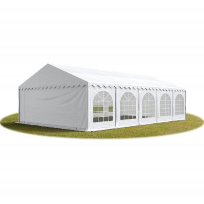 TOOLPORT  Tente de r&eacute;ception 5x10m 500 g/m&sup2; blanc imperm&eacute;able barnum, chapiteau