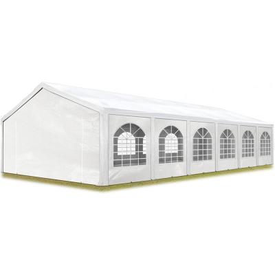 CARPASOL TOOLPORT Tente de r&eacute;ception 5x12m 240 g/m&sup2; blanc imperm&eacute;able barnum, chapiteau