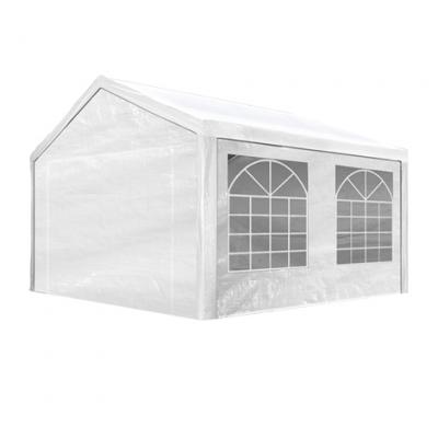 TOOLPORT  tente de r&eacute;ception 3x4 m tonnelle barnum PE env. 180g/m&sup2; blanc imperm&eacute;able 3x4m