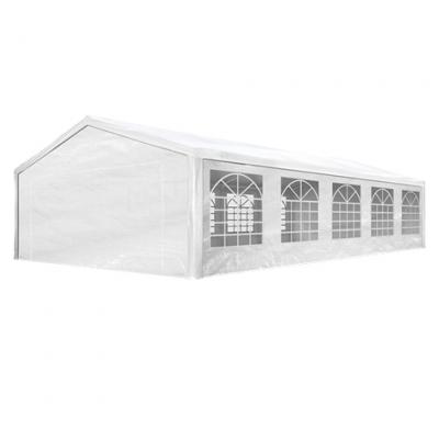 CARPASOL TOOLPORT Tente de r&eacute;ception 5x10m 180 g/m&sup2; blanc imperm&eacute;able barnum, chapiteau