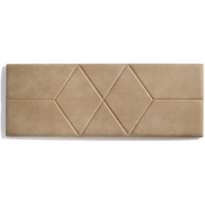 MATRIS T&ecirc;te De Lit 160 Tissu Anti-taches Two Diamond 162x57x5cm Camel Clair 
