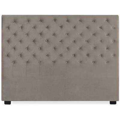 INTENSE DECO  T&ecirc;te de lit capitonn&eacute;e Constance 160cm Velours Taupe