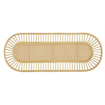 MILIBOO T&ecirc;te de lit d&eacute;co en rotin naturel et cannage L165 cm bow - Naturel