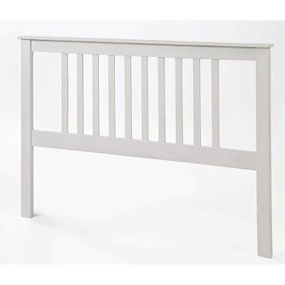 PEGANE T&ecirc;te de lit en pin massif coloris blanc -&nbsp;longueur 160 x profondeur 2 x hauteur 100 cm