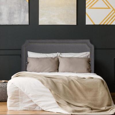 COTECOSY T&ecirc;te de lit Milana 160cm Tissu Gris