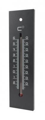 STIL  - Thermom&egrave;tre en m&eacute;dium contemporain Noir - 22 cm