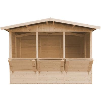 Maison de jardin en bois 6 m&sup2; - H232x336x263 cm - Timbela M150A TIMBELA