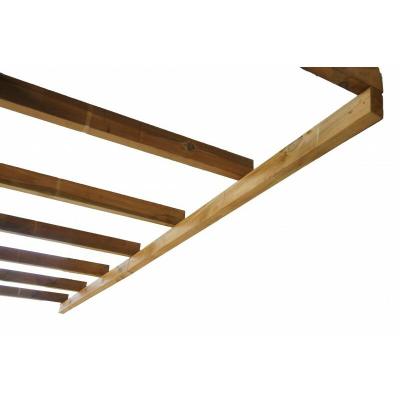 CHALET & JARDIN Toit Couv'Terasse Bois 3x3m avec toit polycarbonate KETER 05-704695