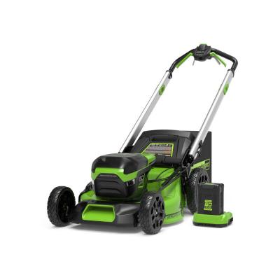 GREENWORKS  GD60LM46SPK4 - Tondeuse &agrave; gazon autotract&eacute;e &agrave; batterie - 60V/4Ah - Coupe 46 cm