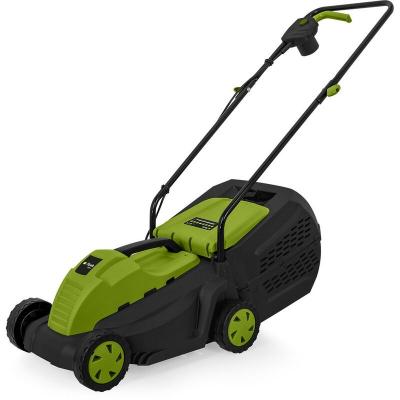 ITOOLS Tondeuse electrique 1200W Tondeuse a gazon Larg 32cm bac 35L 