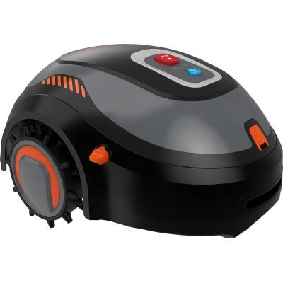  Tondeuse robot Black&Decker mode'le BCRMW121 plateau de coupe mobile a' batterie avec lame en acier et roues pour pelouses jusqu'a' 500m2