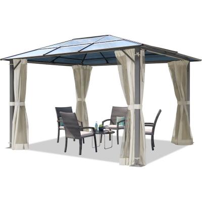 TOOLPORT Tonnelle de jardin -  - Moonlight Deluxe - 3x365 m - Panneaux polycarbonate 6 mm - Moustiquaires inclus 