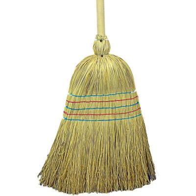 TOPCAR  - Balai paille de riz 5 fils, support poire roul&eacute;e - 060110