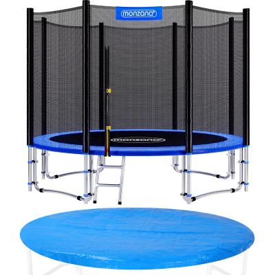 MONZANA Trampoline &Oslash;305cm avec filet de s&eacute;curit&eacute; T&Uuml;V S&Uuml;D GS Couverture