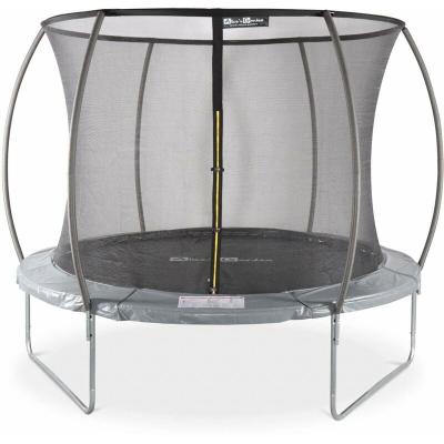 SWEEEK Trampoline Rond &Oslash; 305cm Gris Avec Filet De Protection Int&eacute;rieur - Mars Inner - Nouveau Mod&egrave;le -