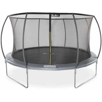 SWEEEK Trampoline Rond &Oslash; 430 Cm Gris Avec Filet De Protection Int&eacute;rieur - Venus Inner - Nouveau Mod&egrave;le -