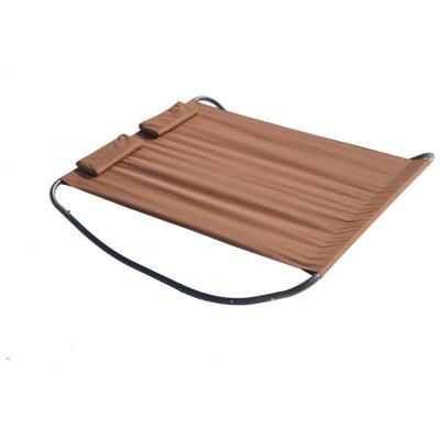 CONCEPT USINE Transat lit de jardin &agrave; bascule pour 2 personnes chocolat COACHELLA