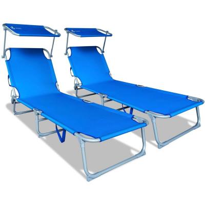 VOUNOT  Transat pare soleil Lot de 2 pcs bleu