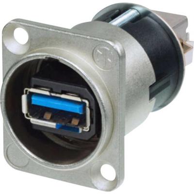 NEUTRIK Best Price Square Adaptateur USB 3.0 type A-Type B, RCPT NAUSB3-B de 
