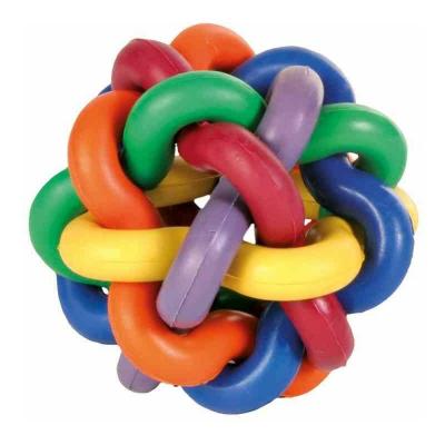 MON ANIMALERIE Balle Nou&eacute;e, Caoutchouc Naturel , &Oslash; 7 Cm - 