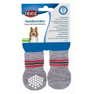 TRIXIE Chaussettes pour chien anti-d&eacute;rapantes 