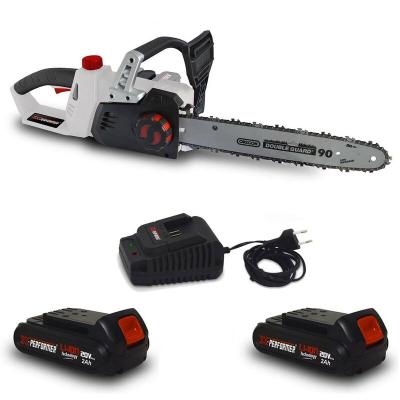 X PERFORMER Tron&ccedil;onneuse 40V (2x20V) XPTRO40LI-2B - Double S&eacute;curit&eacute; - Graissage Auto + 2 Batteries 2 Ah - chargeur