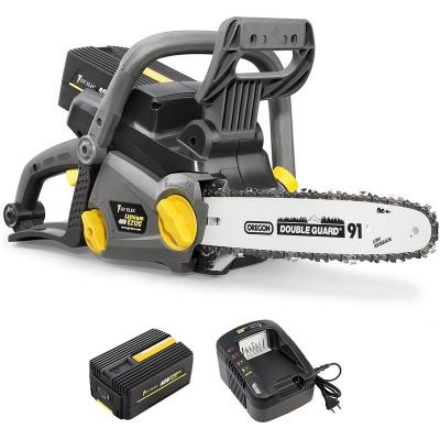 GT ELEC Tron&ccedil;onneuse sans fil &agrave; batterie, 40 v, guide 12 pouces,  + batterie 4 ah + chargeur