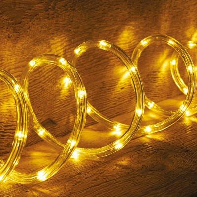 FEERIC LIGHTS & CHRISTMAS Guirlande lumineuse ext&eacute;rieur tube led 8 fonctions 18 m blanc chaud