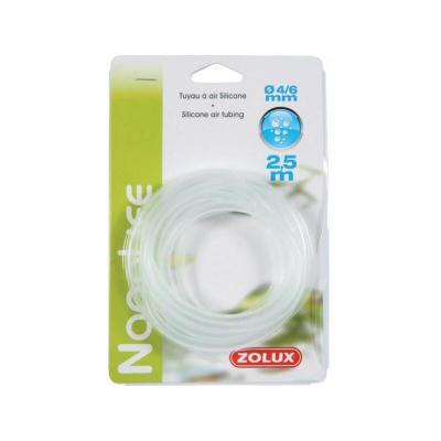 ZOLUX Tuyau &agrave; air silicone &oslash; 4/6 mm, 6 m&egrave;tres, pour aquarium  Blanc