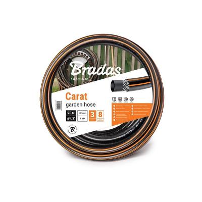 BRADAS  Tuyau d'arrosage CARAT, 1/2', noir/orange, 30 m