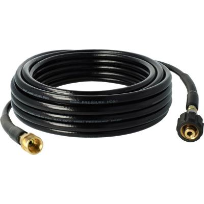 VHBW  - Tuyau de rallonge 10 m compatible avec K&auml;rcher K2, g 7.10 m, k 2.00 plus, k 2.01 nettoyeur haute pression avec connexion M22 x 1,5, noir