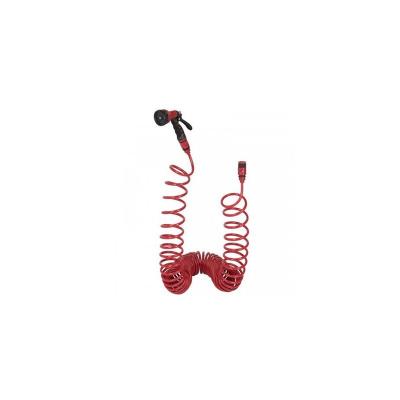 KREATOR Tuyau d'arrosage spirale 15m avec pistolet et raccords