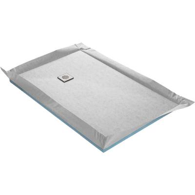 U TILE Receveur de douche &agrave; carreler ultra plat 120 x 120 cm x 22 mm RC120SLIM