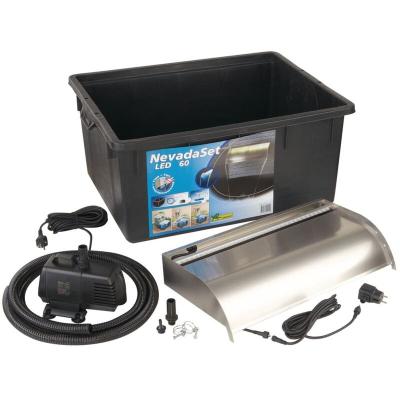 UBBINK Ensemble de cascade &agrave; led Nevada 60 cm Inox  n/a