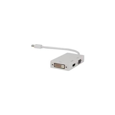 GENERIQUE Valueline vlmp37465w0.20 adaptateur mini displayport dvi + vga + hdmi 0,2 m blanc