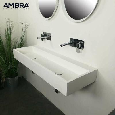 Vasque &agrave; poser ou &agrave; suspendre, 120 cm en Solid surface - Samoa II