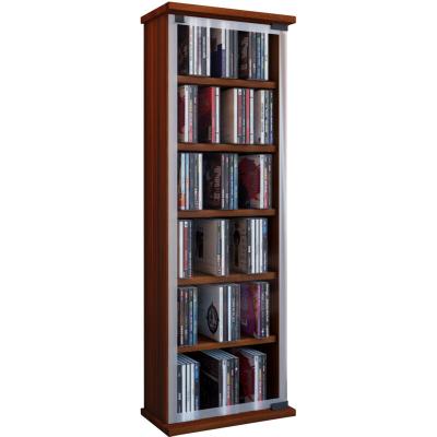 VCM  - Etag&egrave;re cd/dvd m&eacute;dia Classic h. 92 x l. 31 x p. 18 cm Arbre Noyau