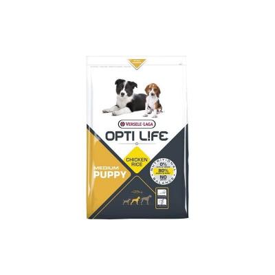 OPTI LIFE Croquettes  pour chiot de taille moyenne sac 2,5 kg