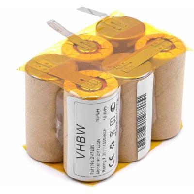 VHBW  NiMH batterie 1500mAh (7.2V) pour aspirateur Home Cleaner robots domestiques Black & Decker DV7205, DV7205N