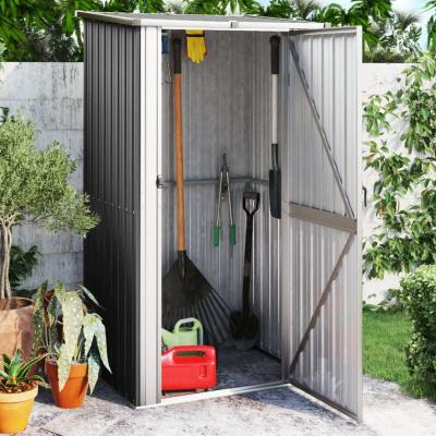 VIDAXL  Abri De Jardin Anthracite 118,5x97x209,5 Cm Acier Galvanis&eacute;