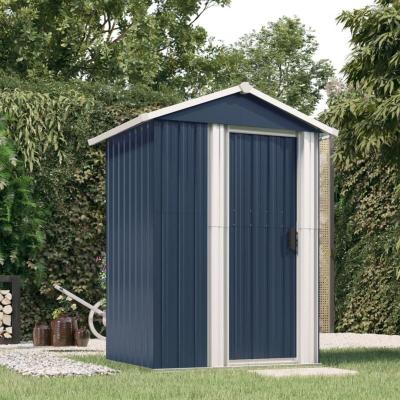 VIDAXL Abri de jardin Anthracite 126x97,5x177 cm Acier galvanis&eacute;