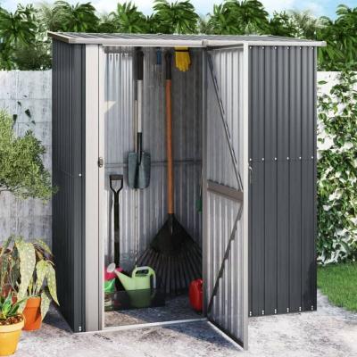 VIDAXL  - Abri de jardin Anthracite 180,5x97x209,5 cm Acier galvanis&eacute;