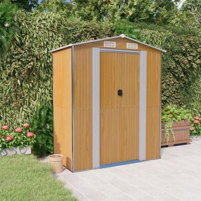 VIDAXL  - Abri de jardin Marron clair 192x108x223 cm Acier galvanis&eacute;